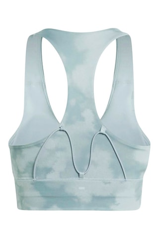 Brassière de running push-up tie and dye - Vert d'eau