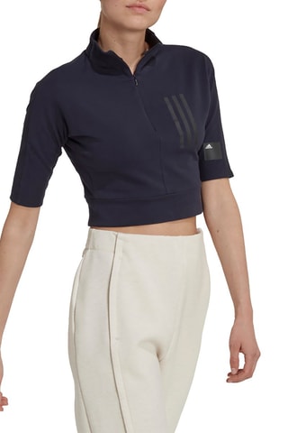 Crop top Mission Victory Bleu marine