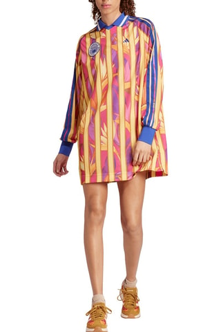 Robe droite X Farm - Jaune et bleu cobalt