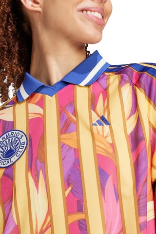 Robe droite X Farm - Jaune et bleu cobalt
