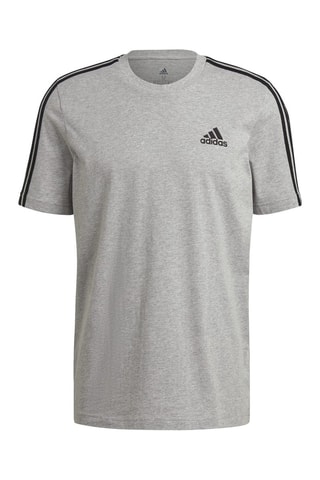T-shirt Essentials 3-Stripes Gris chiné