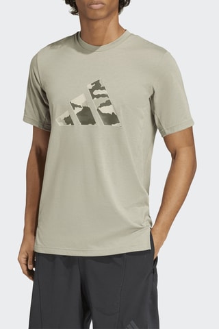 T-shirt regular d’entrainement Essentials Camo - Vert