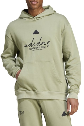 Sweat à capuche Brand Love - Vert