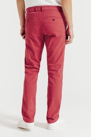 Pantalón chino recto - Frambuesa