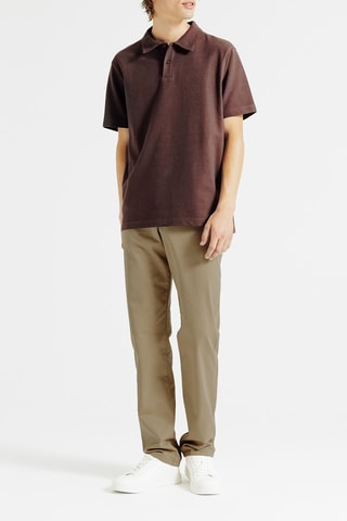 Pantalón chino recto - Caqui