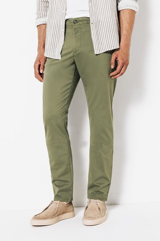 Biologisch Katoenen Broek Slim Fit - Kaki - Lengte 34