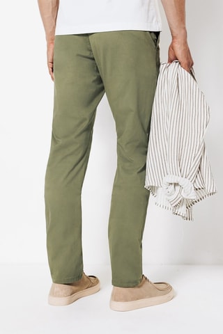 Biologisch Katoenen Broek Slim Fit - Kaki - Lengte 34