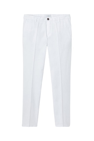 Pantalón chino recto - Blanco
