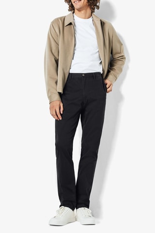 Biologisch Katoenen Chino Slim Fit - Zwart - Lengte 30