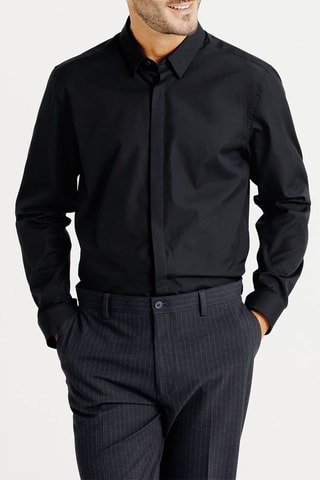 Overhemd Slim Fit - Zwart