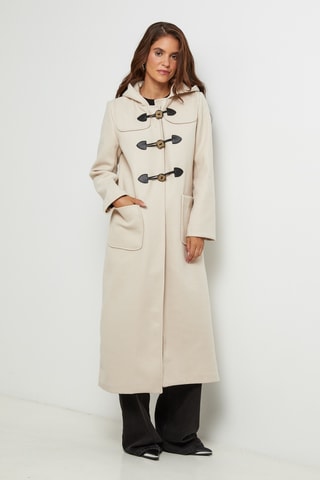 Dufflecoat met Capuchon  - Beige