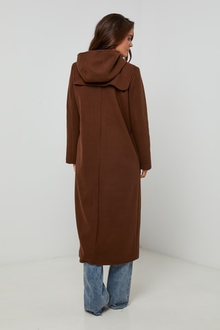 Dufflecoat met Capuchon  - Bruin