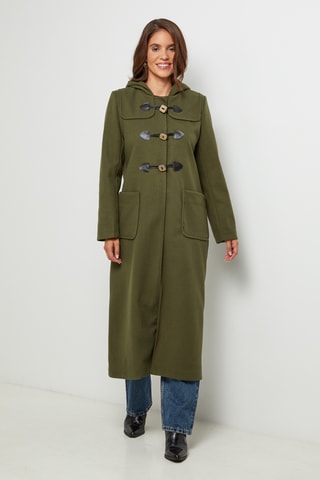 Dufflecoat met Capuchon  - Kaki