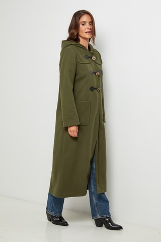 Dufflecoat met Capuchon  - Kaki