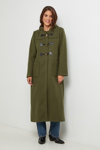 Dufflecoat met Capuchon  - Kaki