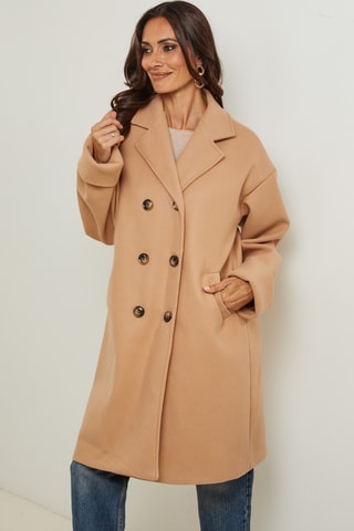 Manteau droit - Camel