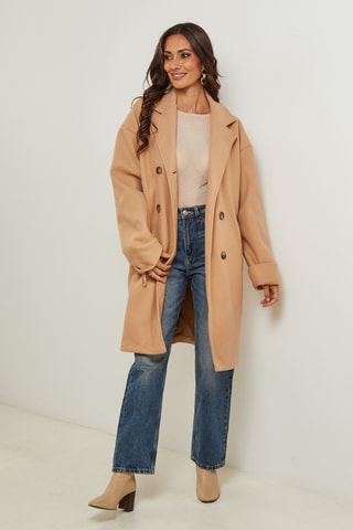 Manteau droit - Camel
