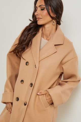Manteau droit - Camel