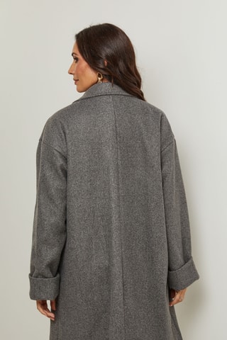 Manteau droit - Gris