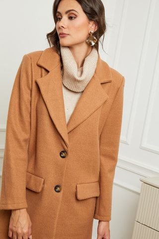Manteau droit - Camel