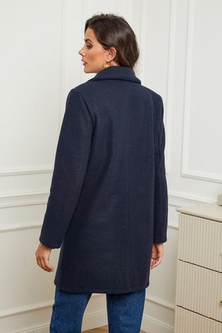 Manteau droit - Bleu marine