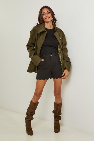 Manteau droit - Kaki