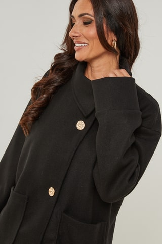 Manteau droit - Noir