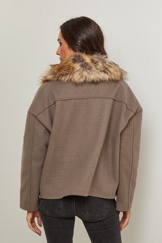 Manteau droit - Taupe