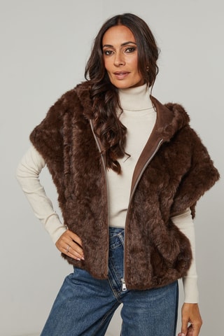 Veste à capuche - Marron
