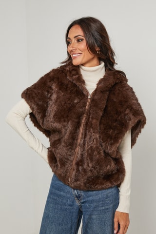 Veste à capuche - Marron