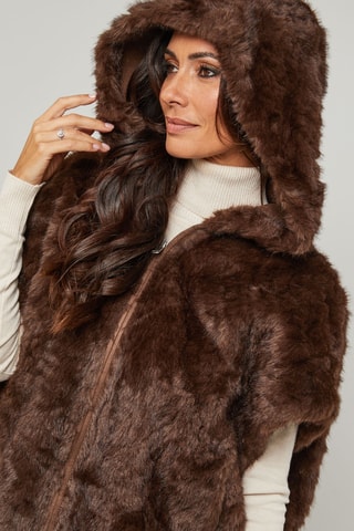 Veste à capuche - Marron