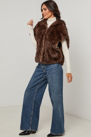 Veste à capuche - Marron