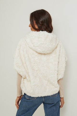 Veste à capuche - Écru