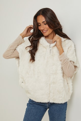 Veste à capuche - Écru