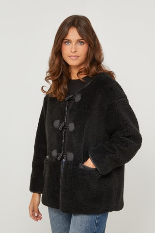 Manteau droit - Noir