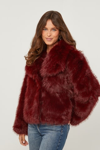 Manteau droit - Bordeaux