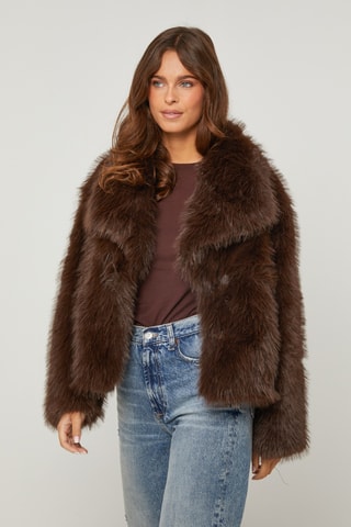 Manteau droit - Marron