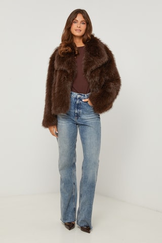 Manteau droit - Marron