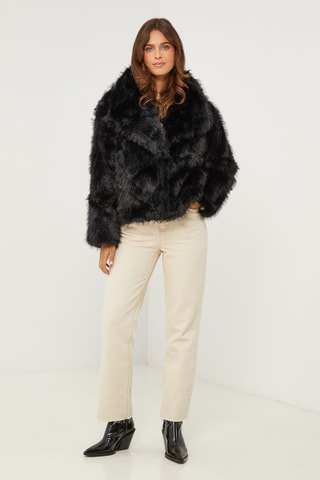 Manteau droit - Noir