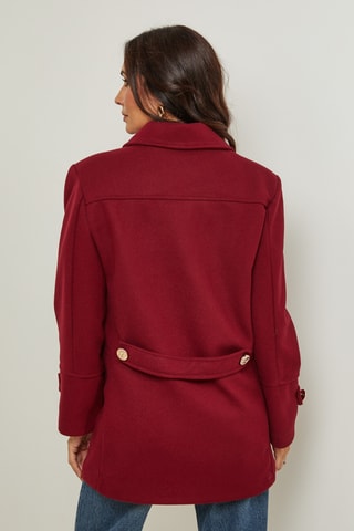 Manteau droit - Bordeaux