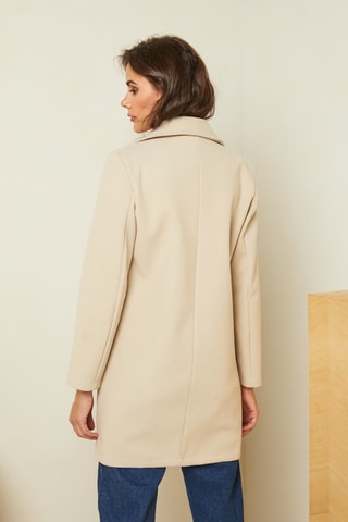 Manteau droit - Beige