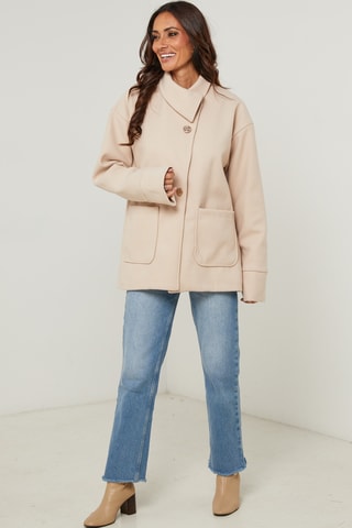 Manteau droit - Beige