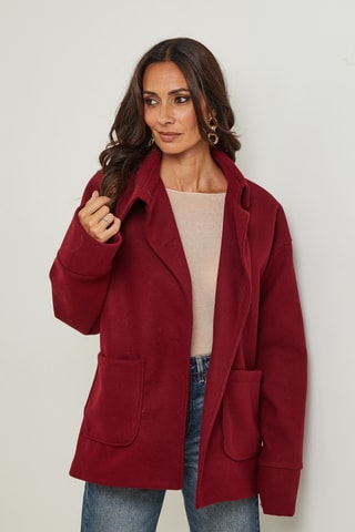 Manteau droit - Bordeaux