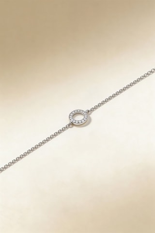 Pulsera Rond - Oro blanco