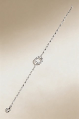 Pulsera Rond - Oro blanco