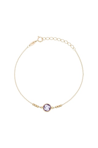 Pulsera Dream - Oro amarillo y amatista
