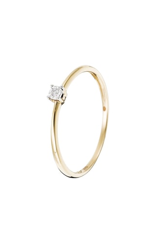 Anillo Petit solitaire - Oro amarillo y diamante