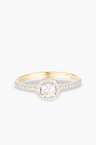 Anillo Ahimsa - Oro amarillo y diamantes naturales