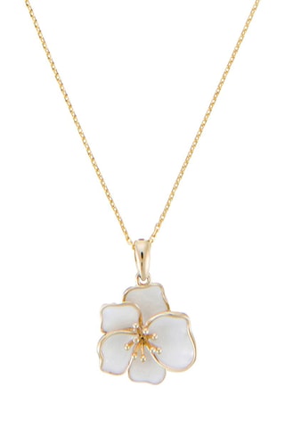 Colgante Orquídea - Oro amarillo