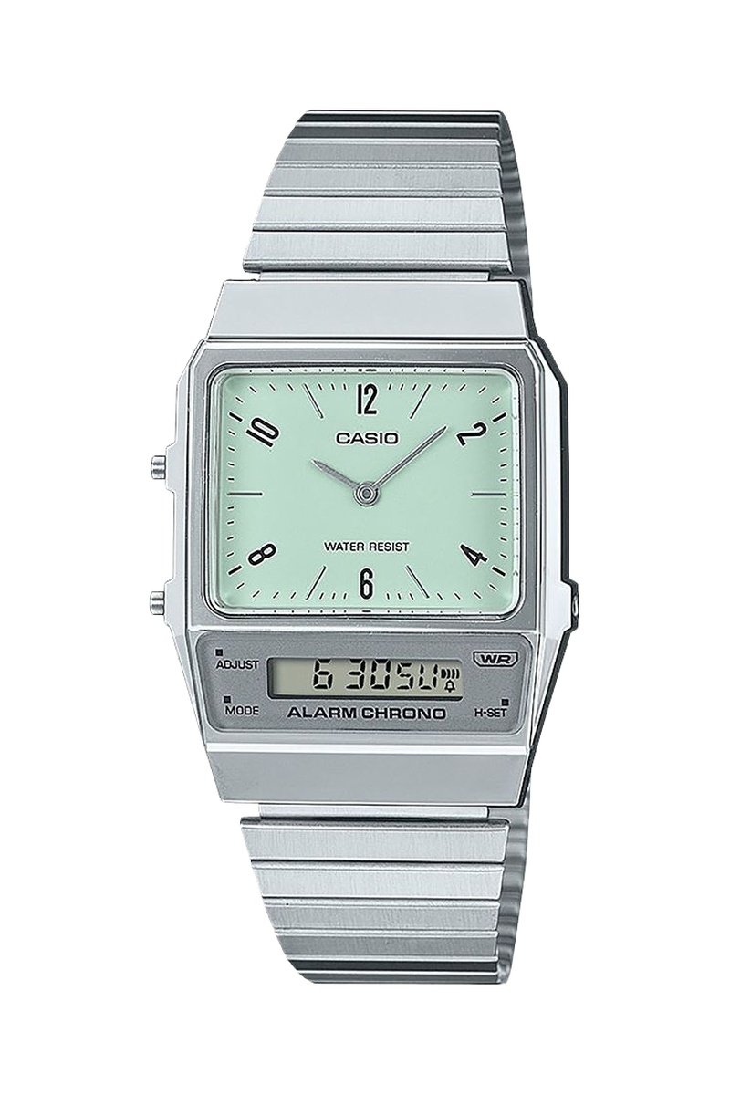 Reloj de cuarzo de acero inoxidable - Cronómetro - Plateado
